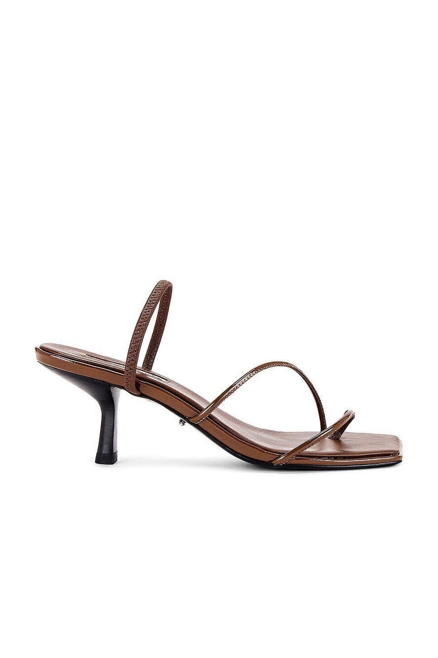 Tony Bianco Ruma Heel in Mocha leather low heel